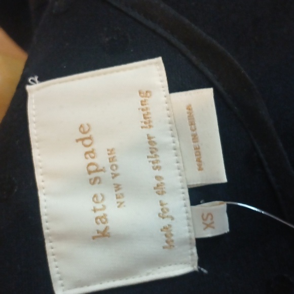 Kate Spade Black Embossed Textured Dot  Midi Dress Size Xs - Picture 9 of 10